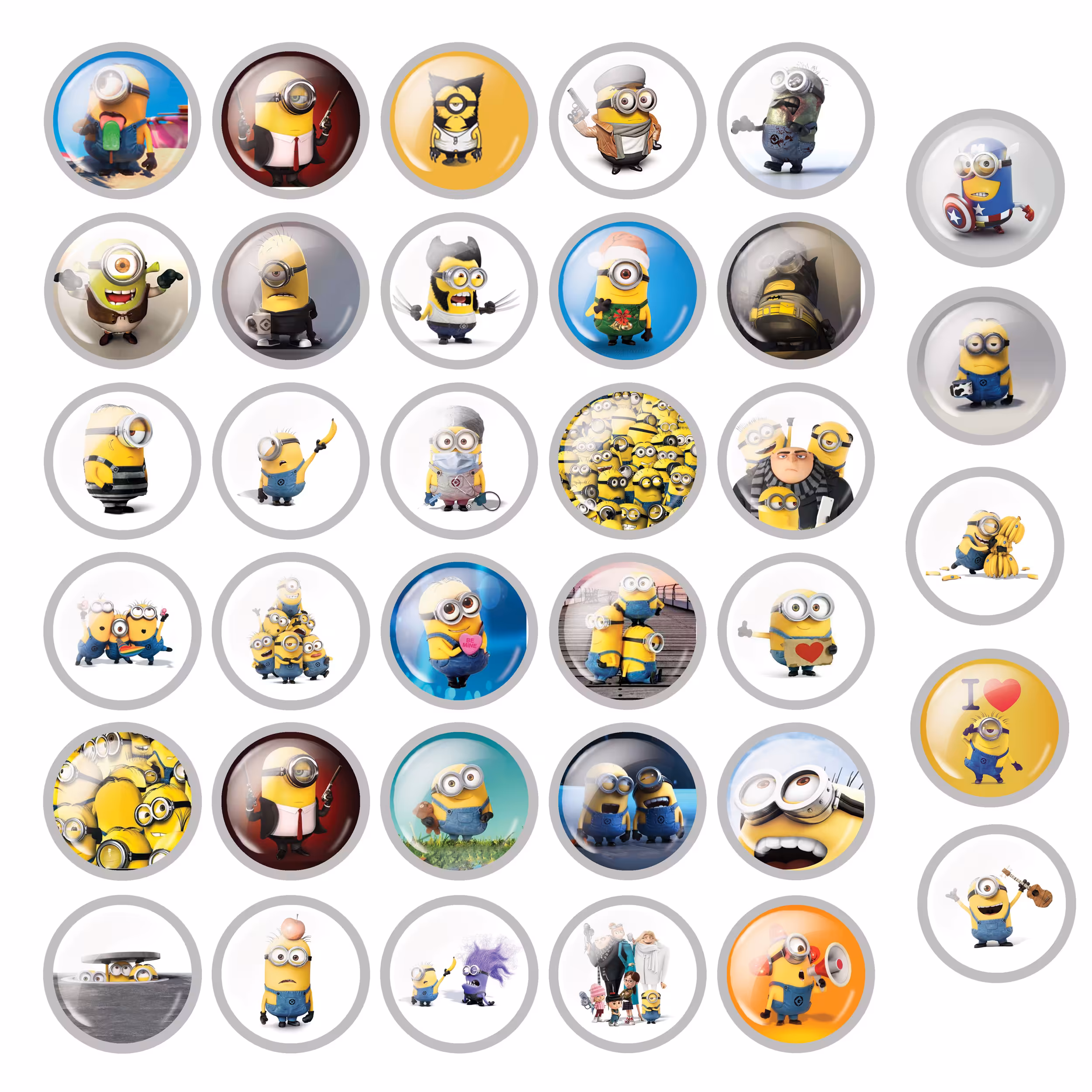 پیکسل مدل مینیون کد minion 01 مجموعه 35 عددی