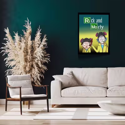 تابلو مدل Rick &amp; Morty کد F-1067