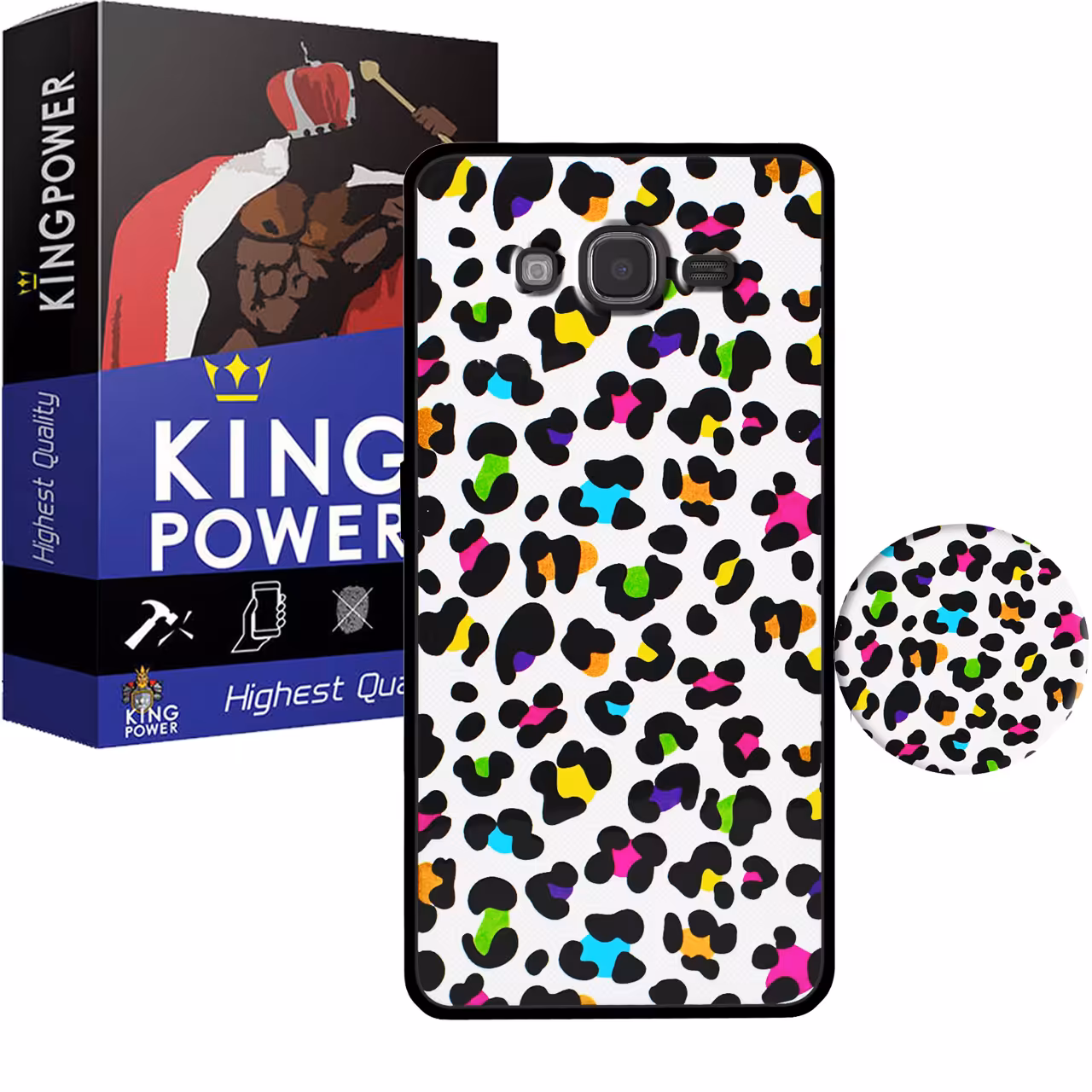 کاور کینگ پاور مدل KHAL 21 مناسب برای گوشی موبایل سامسونگ Galaxy J5 / J5 2015 به همراه پایه نگهدارنده