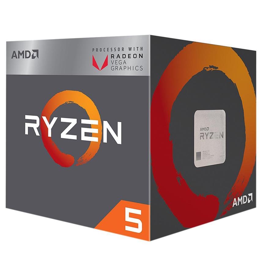 سی پی یو ای ام دی مدل رایزن5 2400 جی با فرکانس 3.6 گیگاهرتز