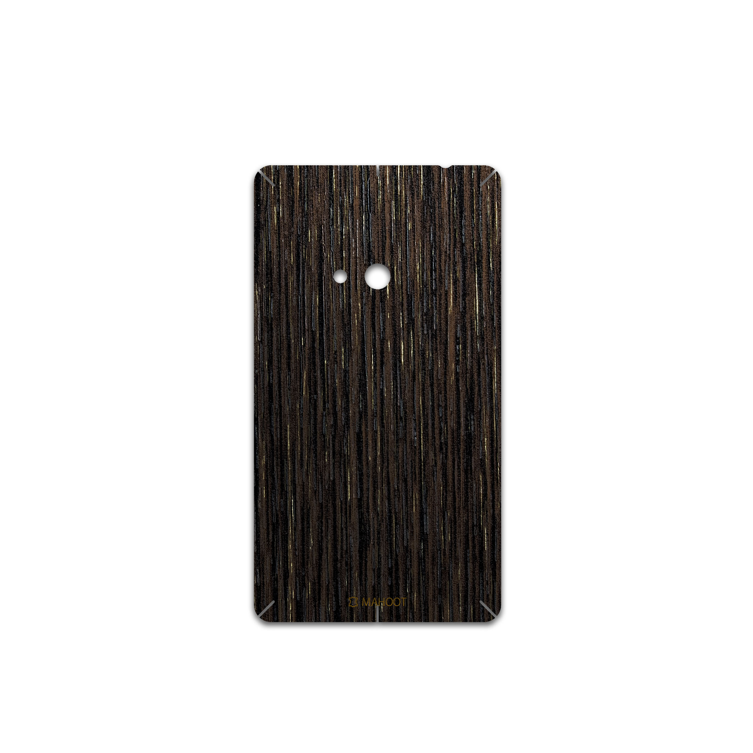 برچسب پوششی ماهوت مدل Dark-Gold-Stripes-Wood مناسب برای گوشی موبایل نوکیا Lumia 625