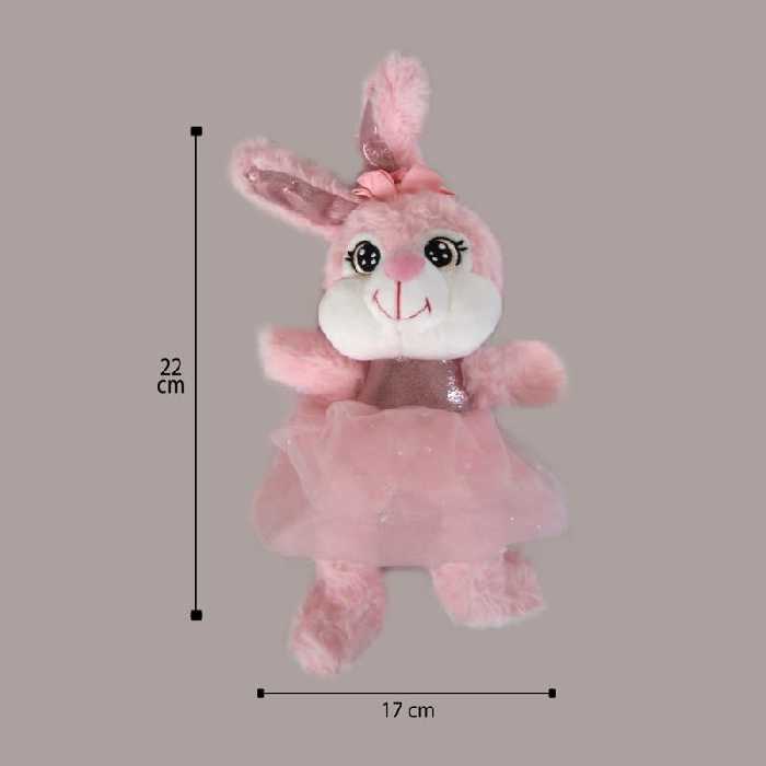 عروسک طرح خرگوش کد Kh48 ارتفاع 22 سانتی متر