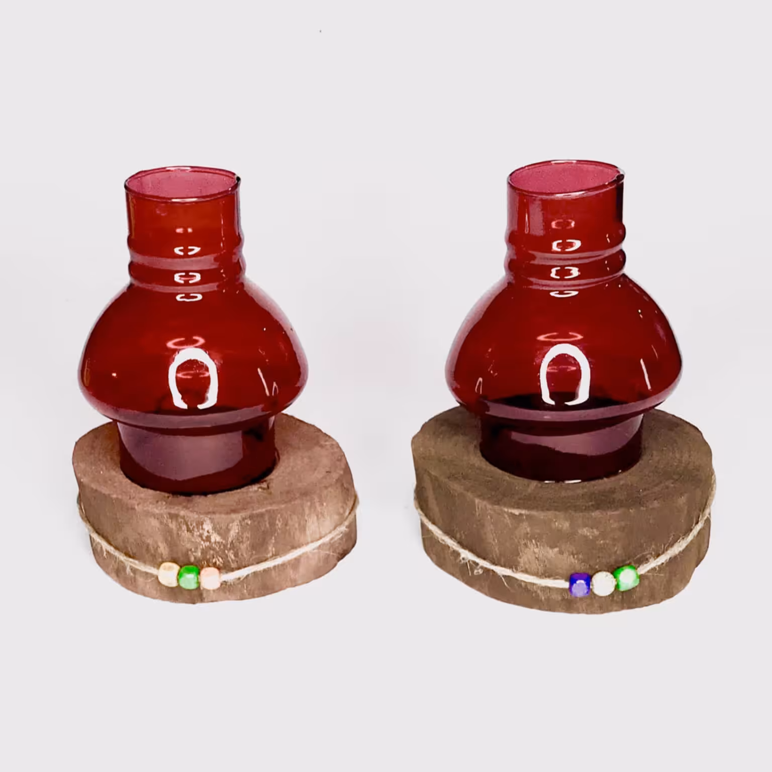 جا شمعی مدل حبابی ghz بسته 2 عددی