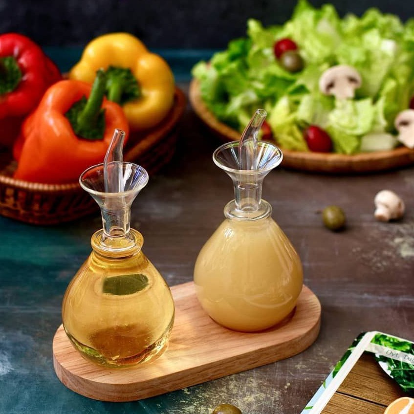 ست آبلیمو جفتی با سینی چوبی  جنس بدنه پیرکس آنتی شوک