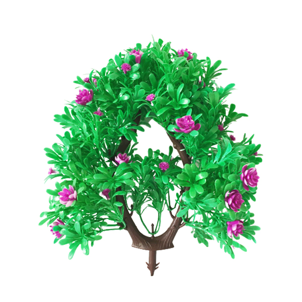 گل مصنوعی مدل بونسای گل صورتی تیره کد 580