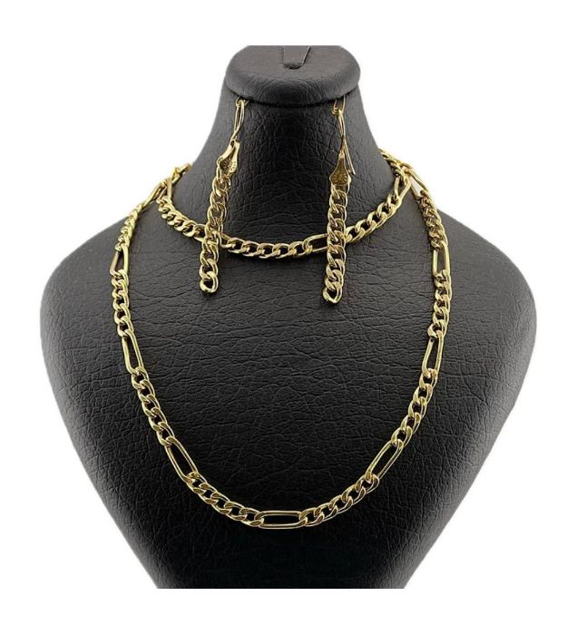 ست طلا زنانه 18 عیار مدل فیگارو - 22.3 گرم