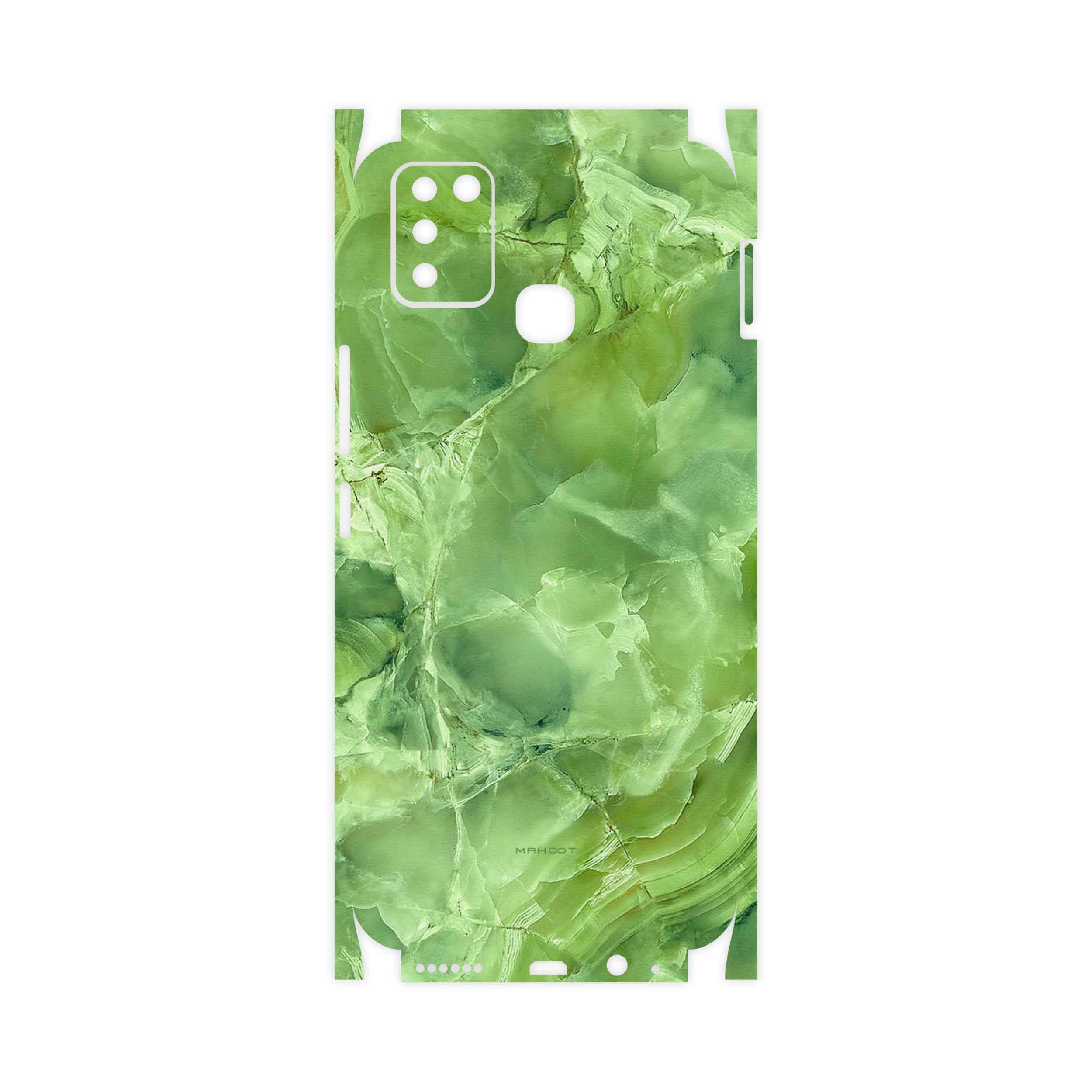 برچسب پوششی ماهوت مدل Green-Crystal-Marble-FullSkin مناسب برای گوشی موبایل اینفینیکس Smart 6 X657B