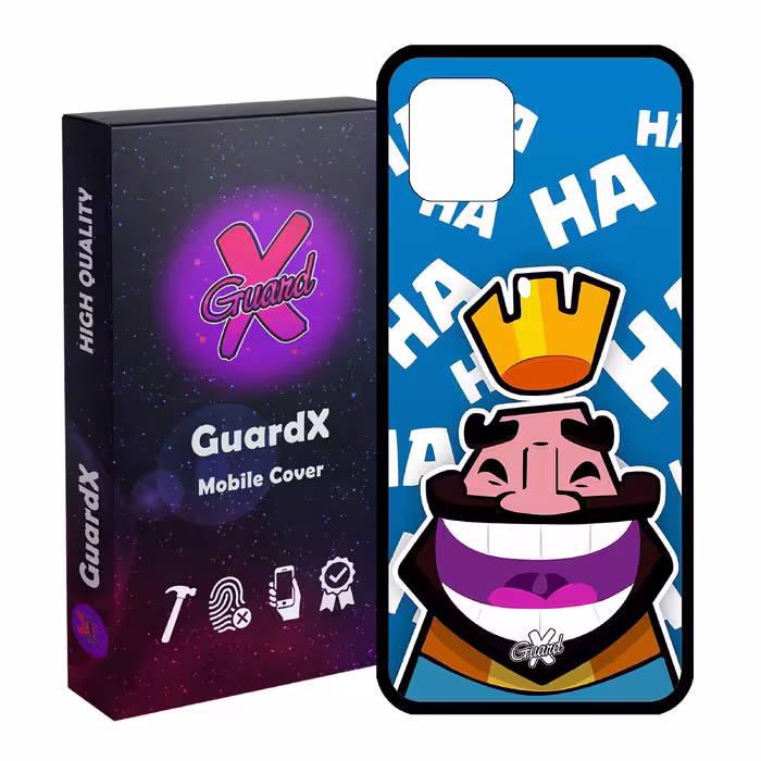 کاور گارد ایکس طرح Clash Royale مدل Glass10036 مناسب برای گوشی موبایل سامسونگ Galaxy Note 10 Lite