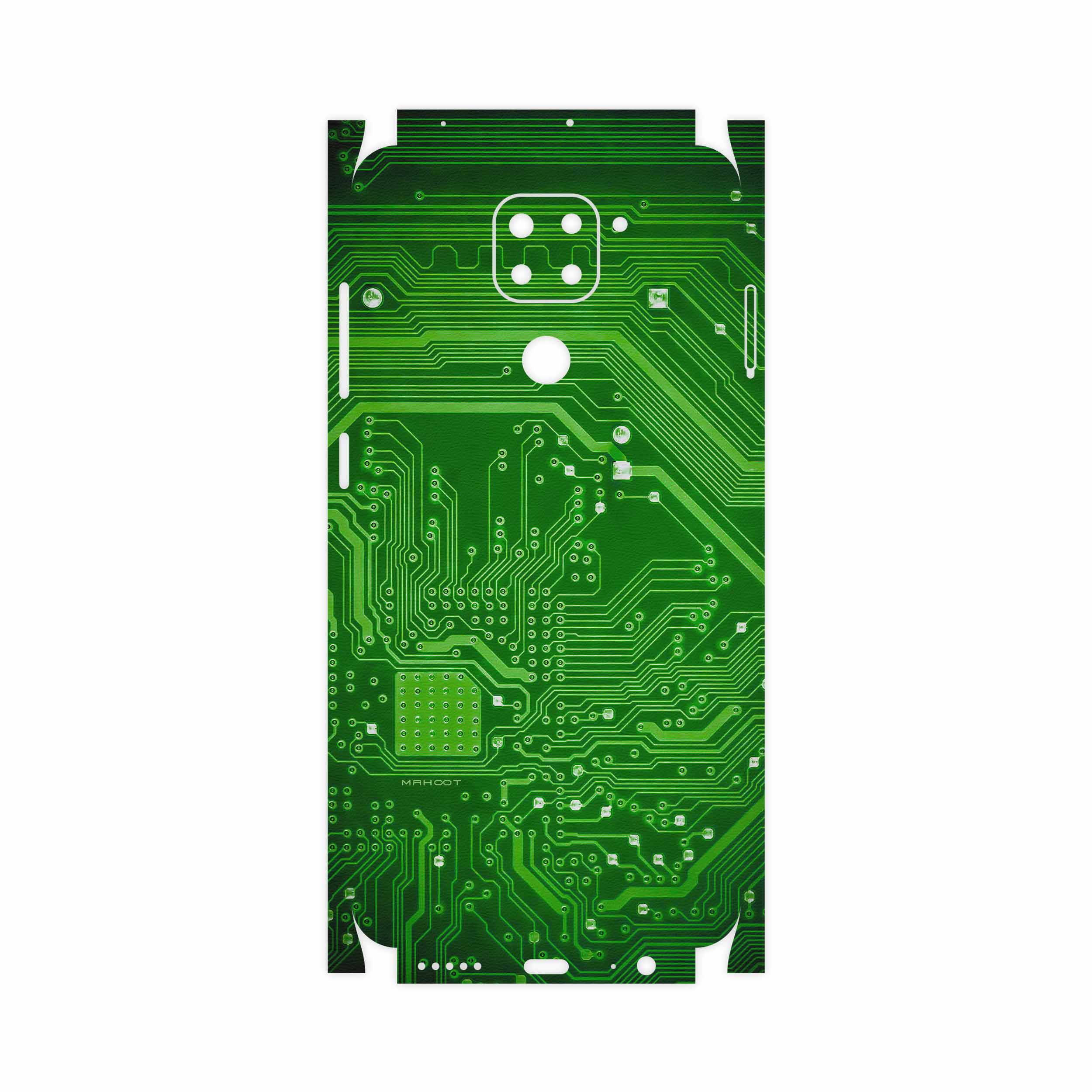 برچسب پوششی ماهوت مدل Green Printed Circuit Board-FullSkin مناسب برای گوشی موبایل شیائومی Redmi 10X