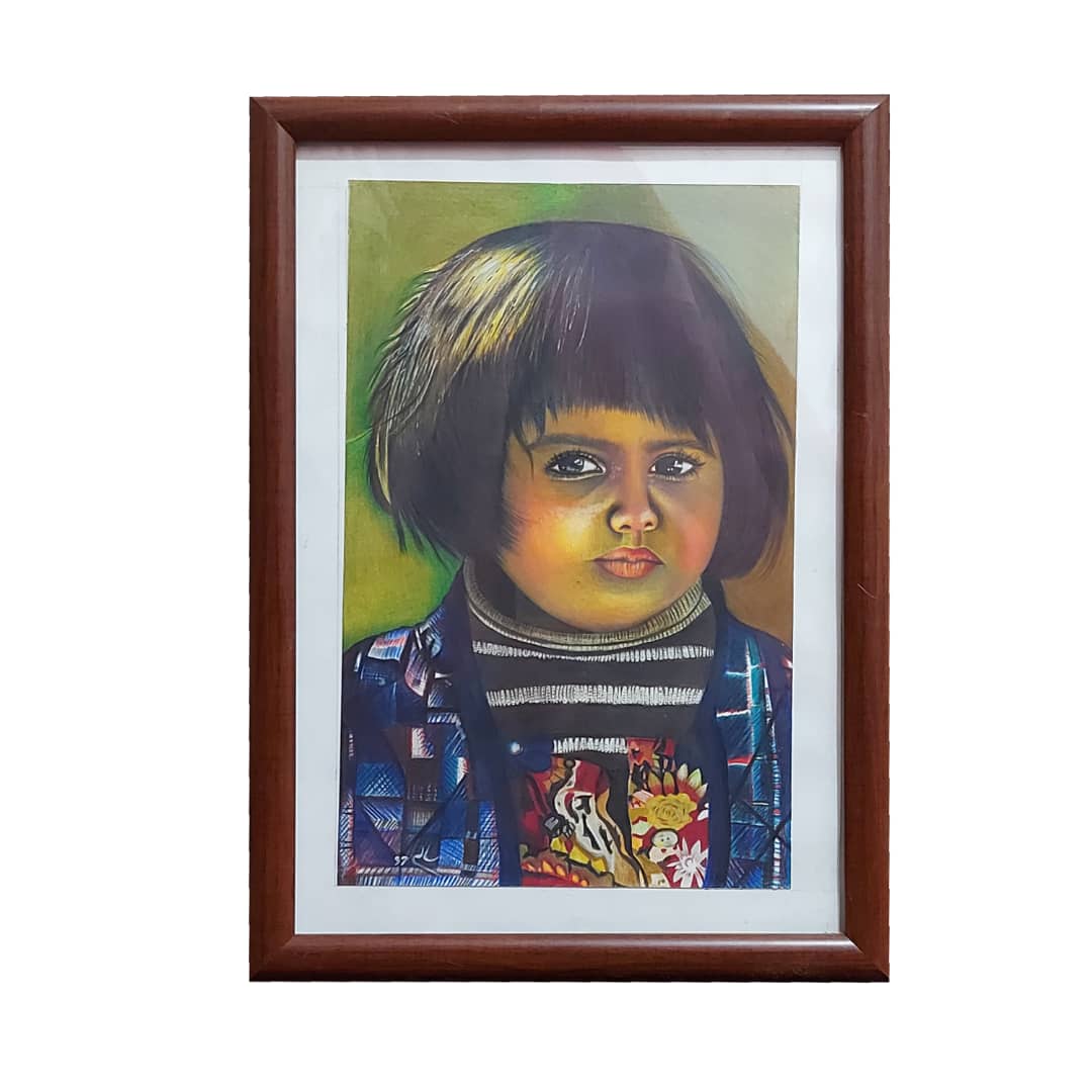 تابلو مدل دخترک سرخپوست