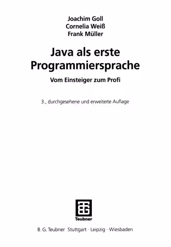 خرید و دانلود نسخه کامل کتاب Java als erste Programmiersprache: Vom Einsteiger zum Profi