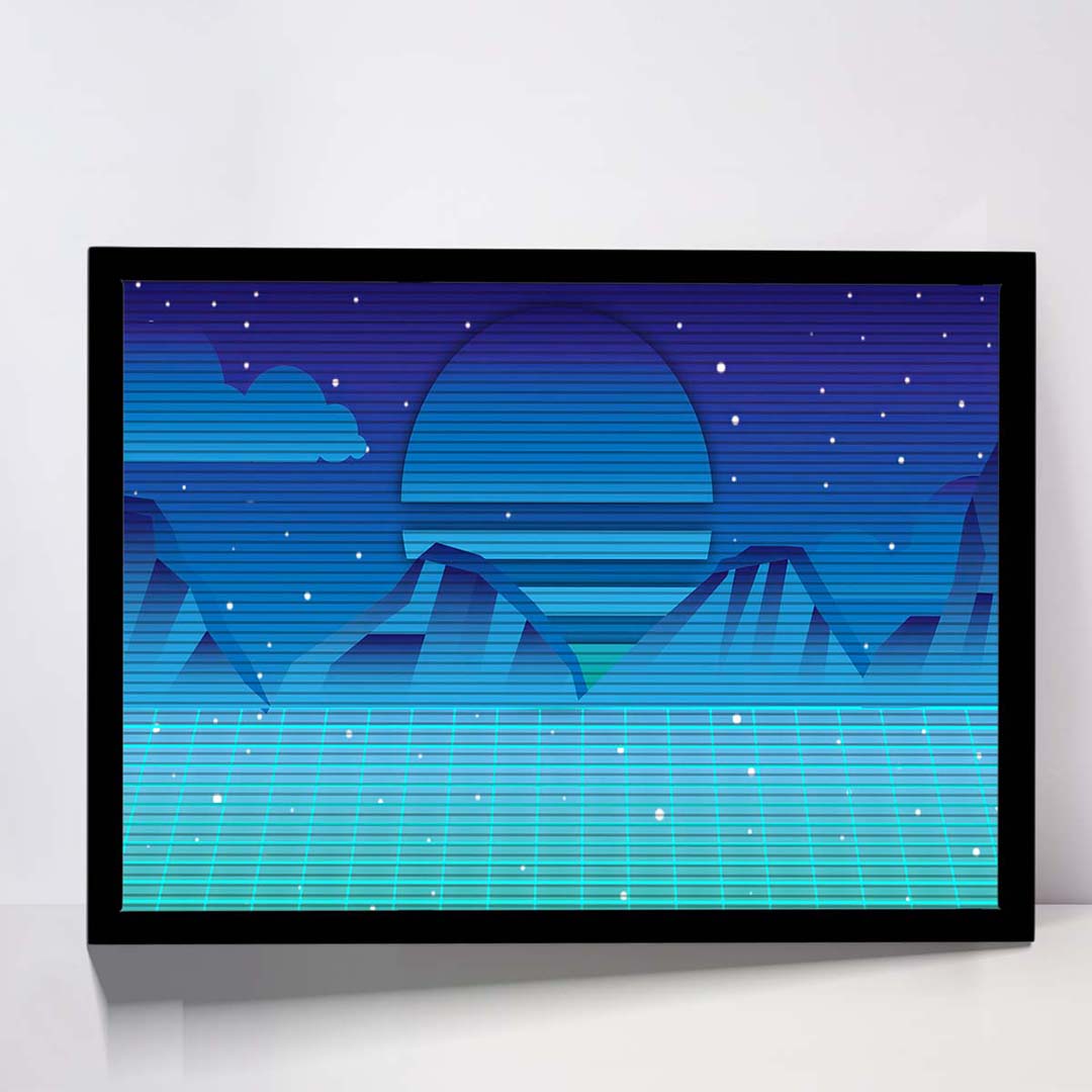 تابلو مدل retro mountain کد F-15024