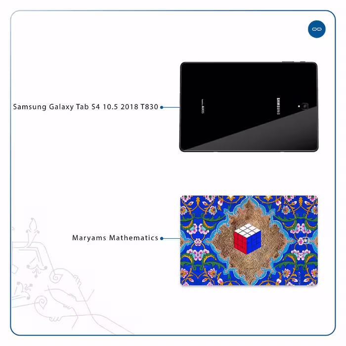 برچسب پوششی ماهوت مدل Maryams Mathematics مناسب برای تبلت سامسونگ Galaxy Tab S4 10.5 2018 T830