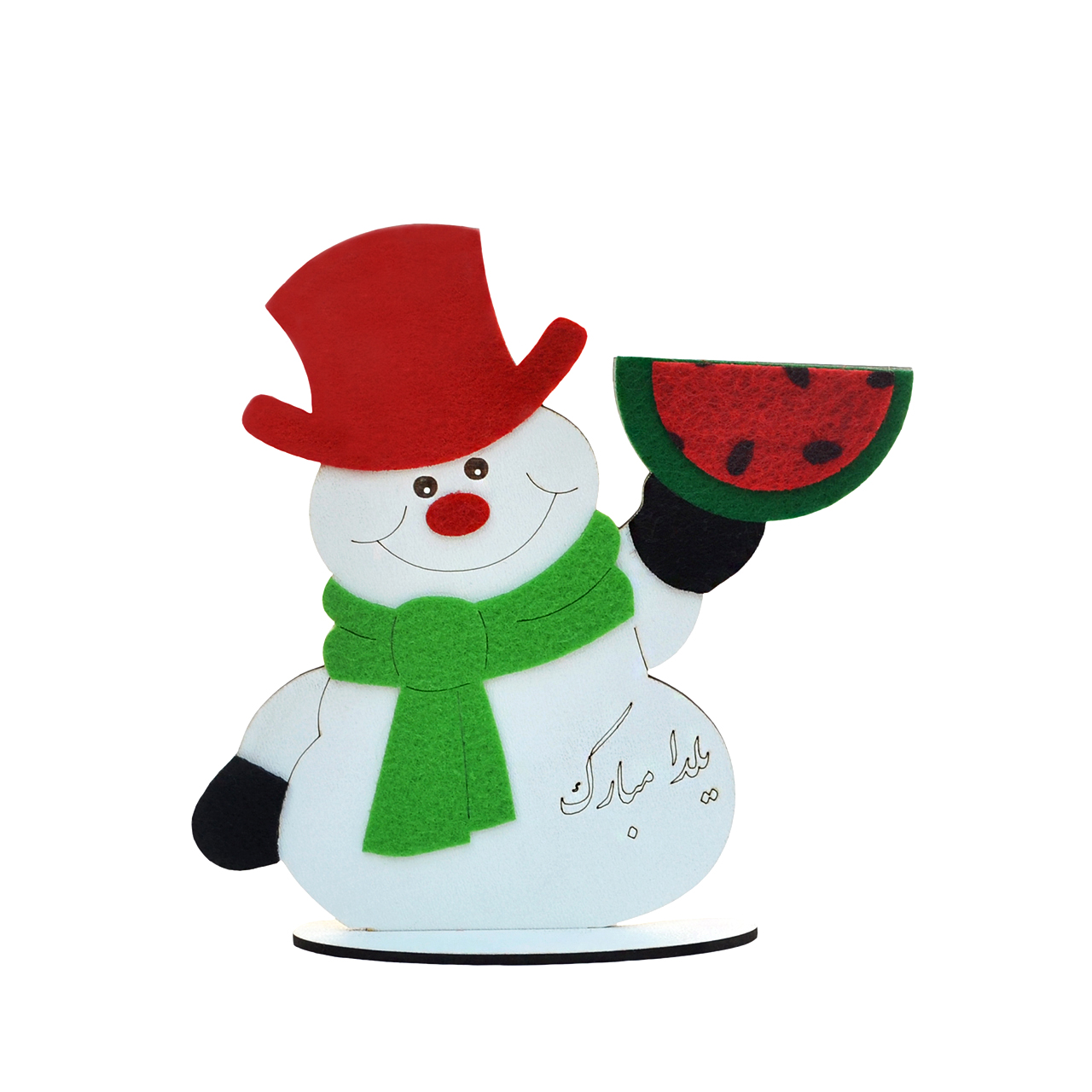 استند رومیزی تزیینی مدل آدم برفی یلدایی