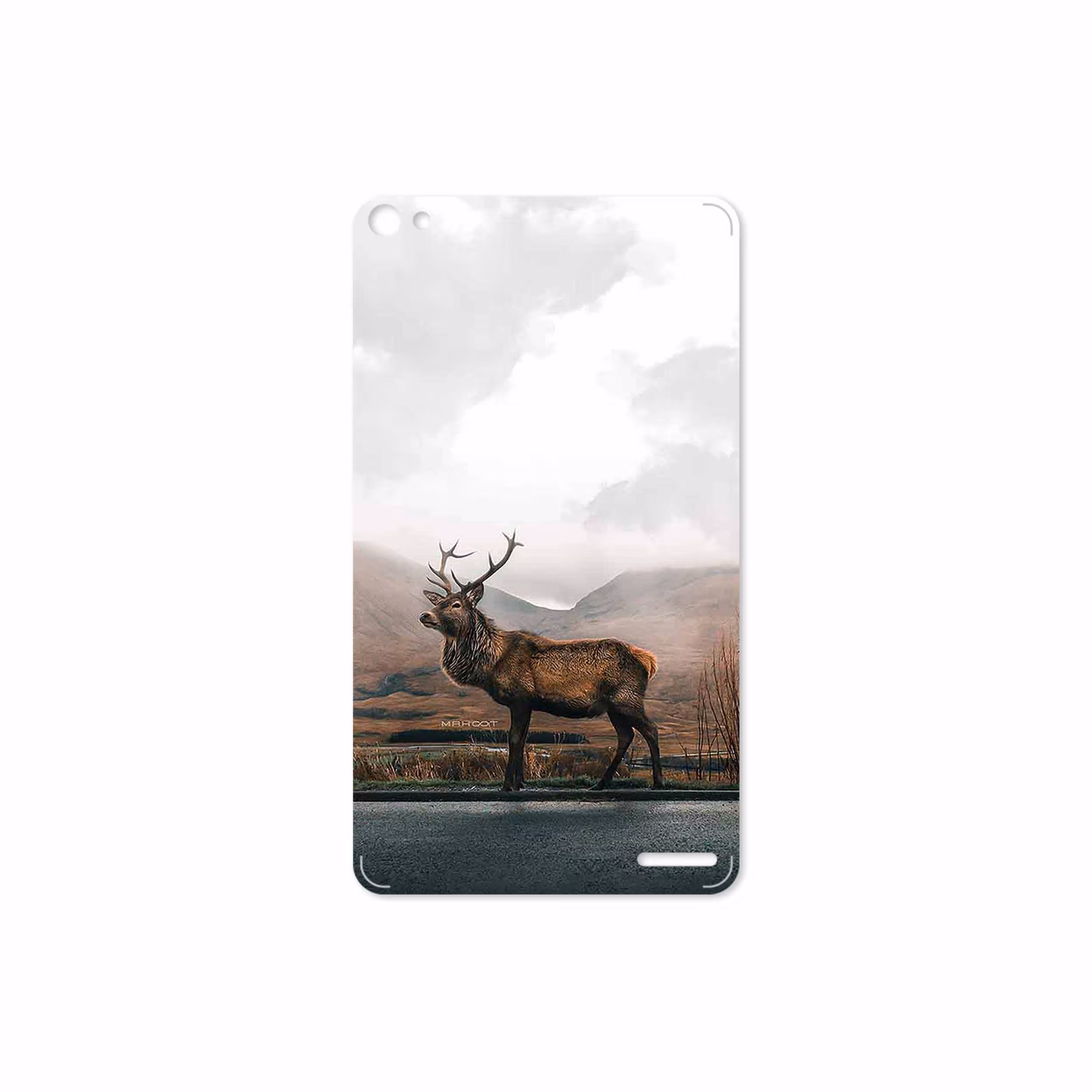 برچسب پوششی ماهوت مدل Horned Deer مناسب برای تبلت هوآوی Mediapad X2 2015