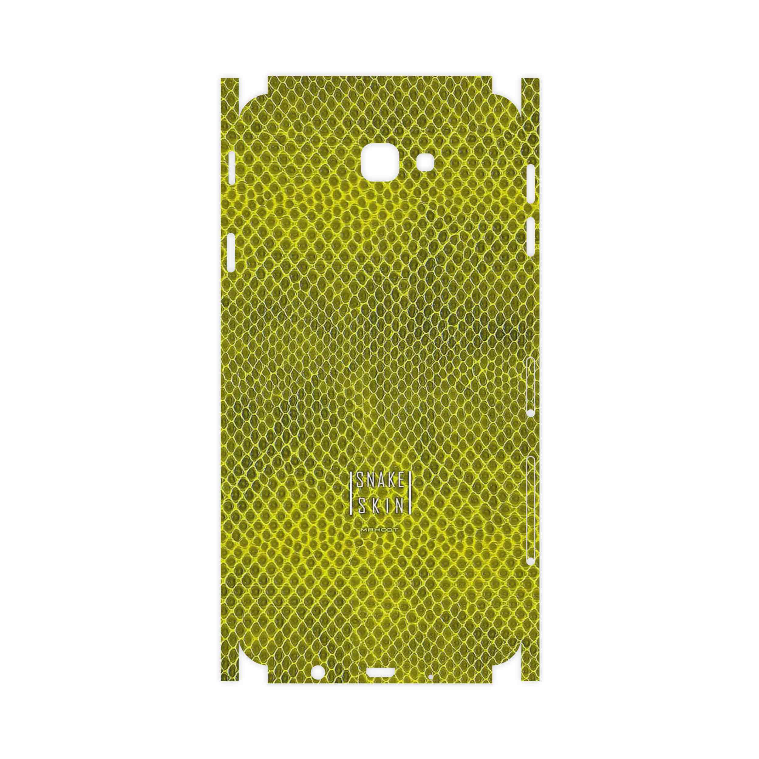 برچسب پوششی ماهوت مدل Yellow Snake Skin-FullSkin مناسب برای گوشی موبایل سامسونگ Galaxy J7 Prime