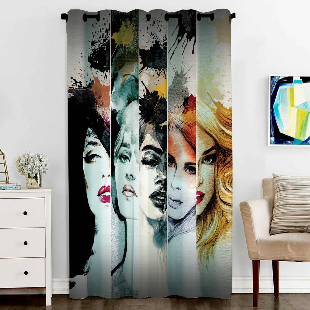 پرده مخمل رنس مدل C3-50028 ارتفاع 290 سانتی متر