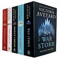 Victoria Aveyard Red Queen Series 5 Books Collection Set (Red Queen, Glass Sword, King’S Cage, War Storm, Broken Throne)