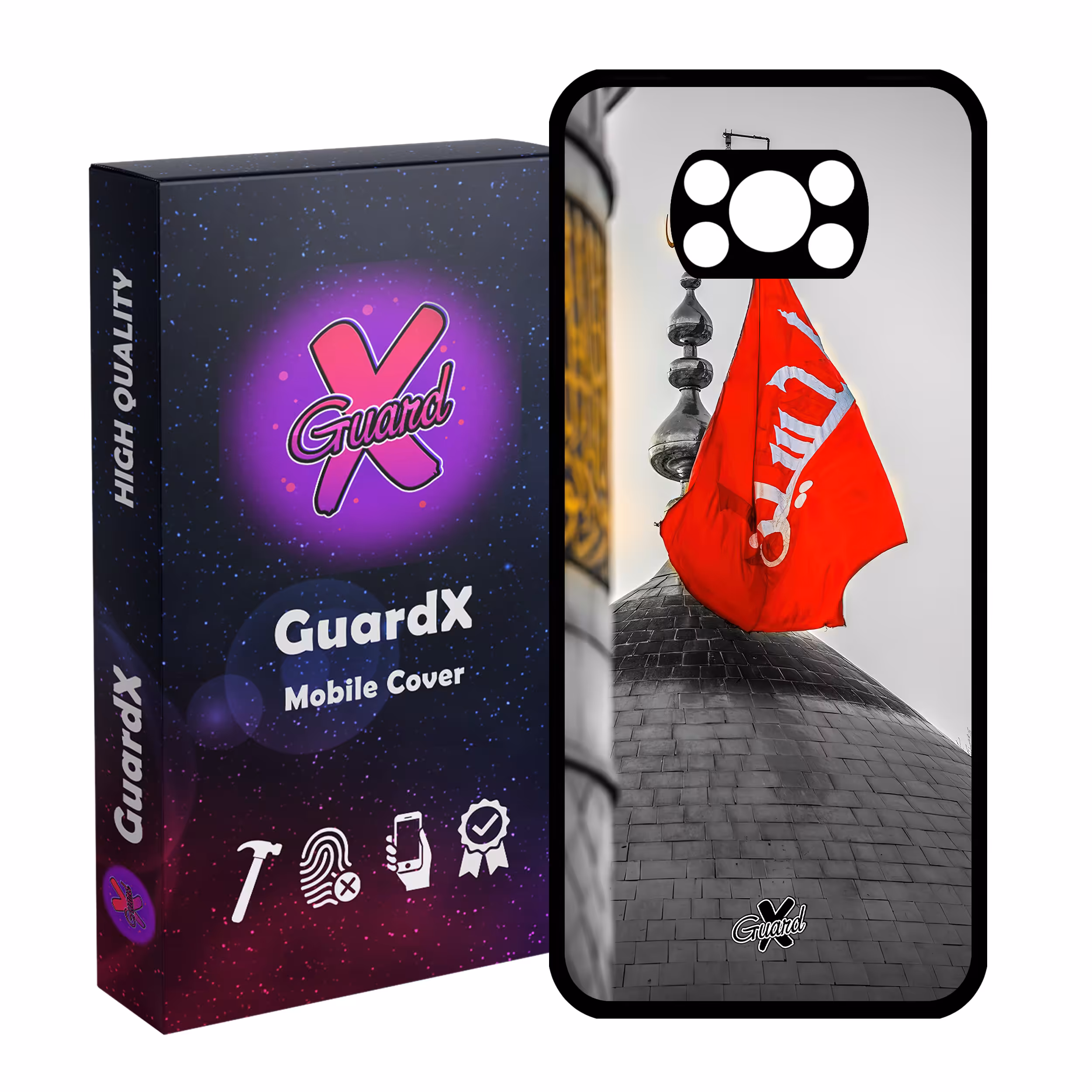 کاور گارد ایکس طرح محرم 2 مدل Glass10457 مناسب برای گوشی موبایل شیائومی Poco X3 NFC/Poco X3/Poco X3 Pro