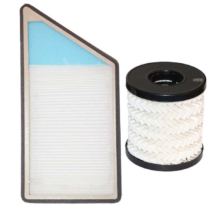 فیلتر کابین خودرو مدل LF2 مناسب برای پژو 206 و 207 به همراه فیلتر روغن