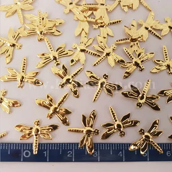 سنجاقک فلزی طلایی ریز بسته ای