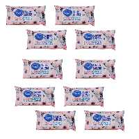 دستمال مرطوب پاک کننده دست و صورت و بدن دافی مدل PF بسته 10 عددی