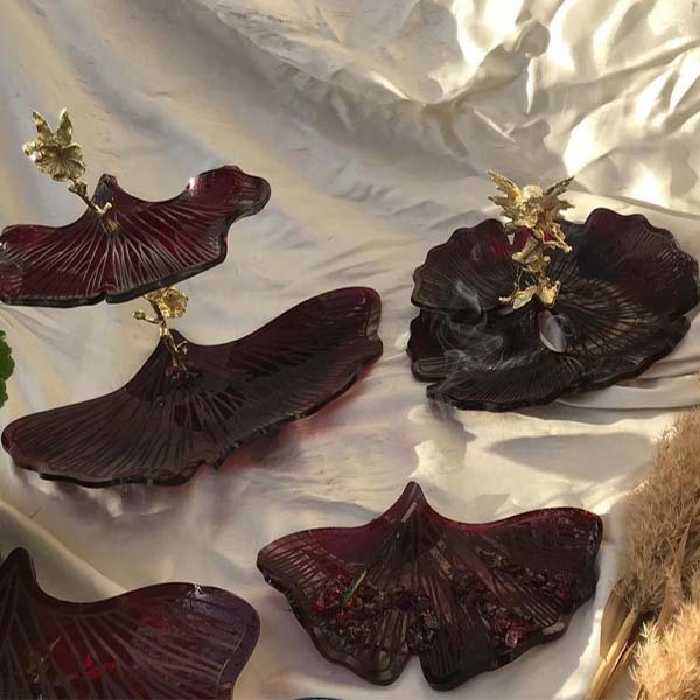 قالب رزین مدل برگ جینکو کد 63