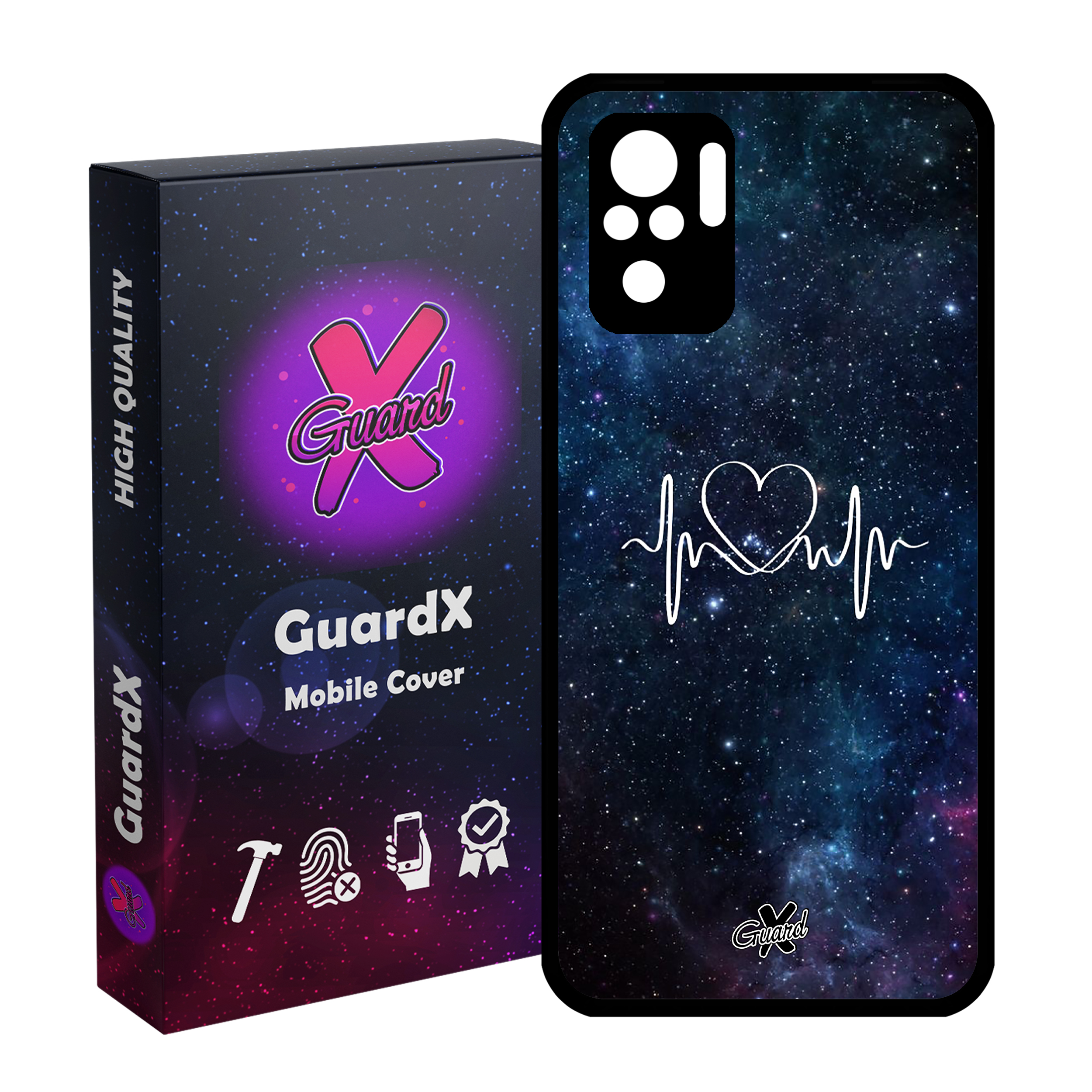 کاور گارد ایکس طرح Love مدل Glass10114 مناسب برای گوشی موبایل شیائومی Redmi Note 10 4G / Note 10S