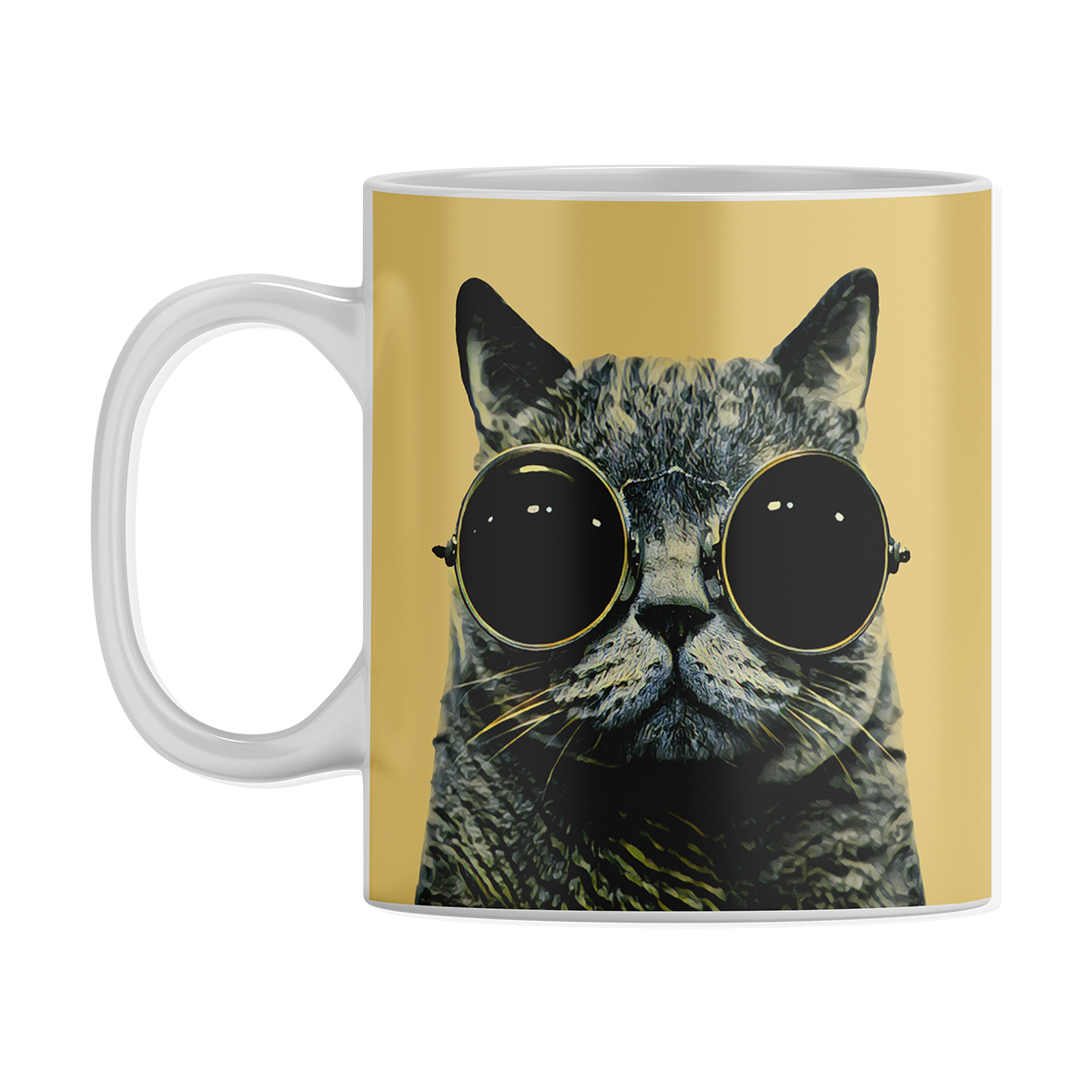 ماگ مدل گربه عینکی