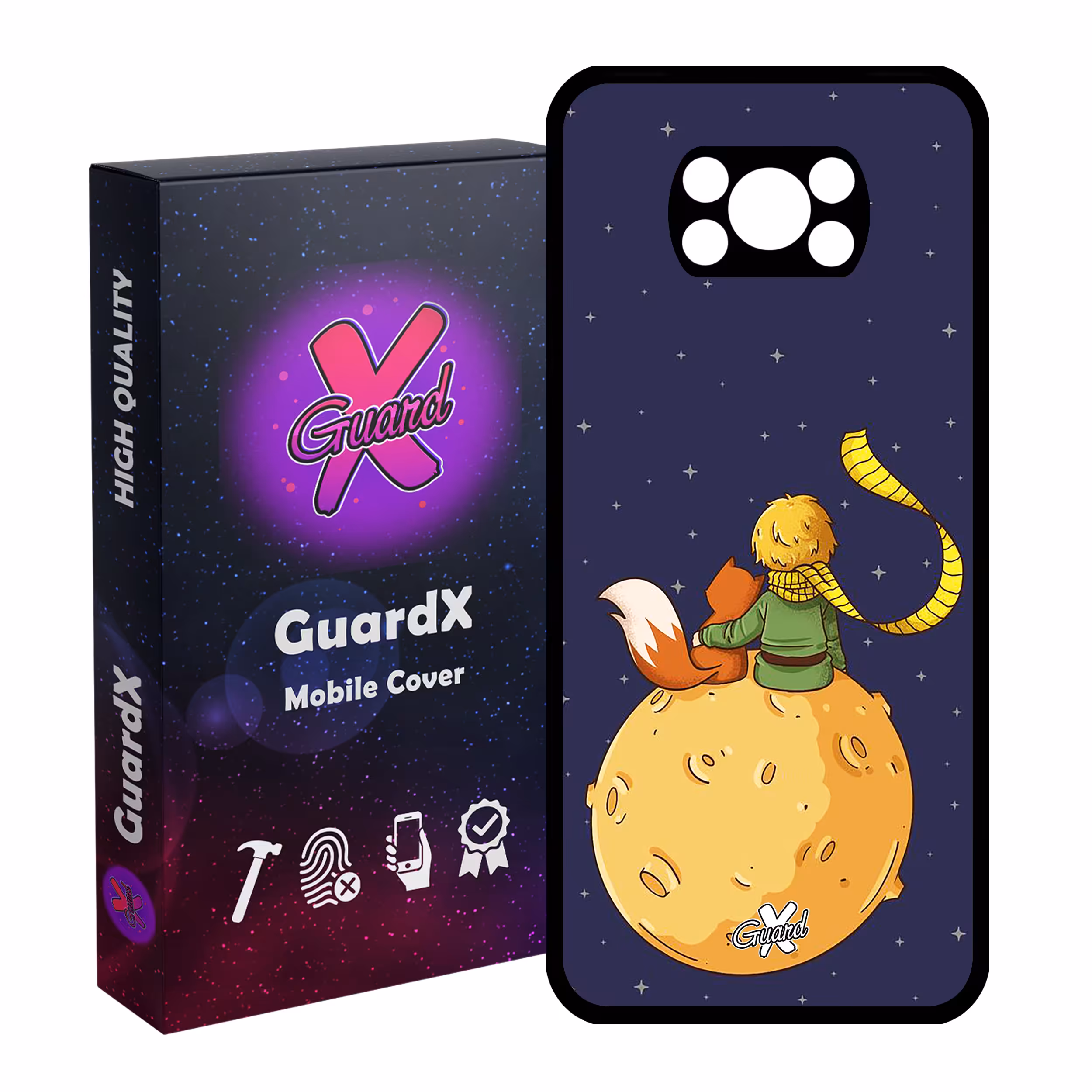 کاور گارد ایکس طرح Little Prince مدل Glass10003 مناسب برای گوشی موبایل شیائومی Poco X3 / Poco X3 NFC