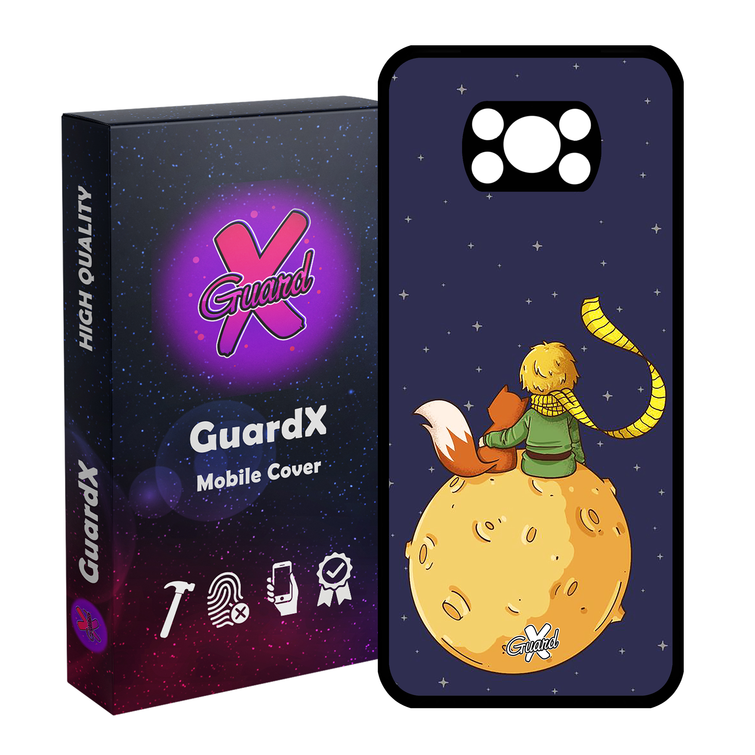 کاور گارد ایکس طرح Little Prince مدل Glass10003 مناسب برای گوشی موبایل شیائومی Poco X3 / Poco X3 NFC