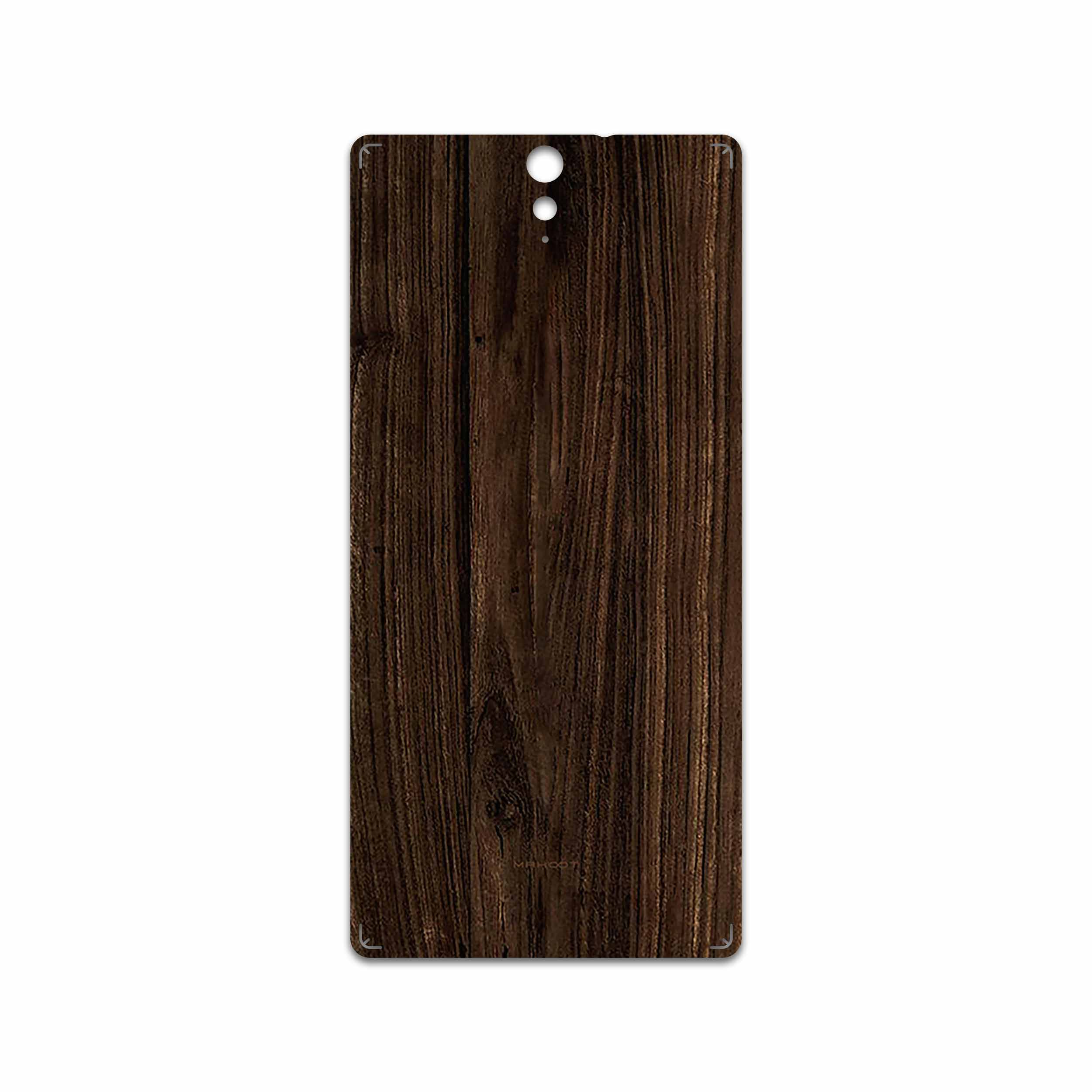 برچسب پوششی ماهوت مدل Dark Walnut Wood مناسب برای گوشی موبایل سونی Xperia C5