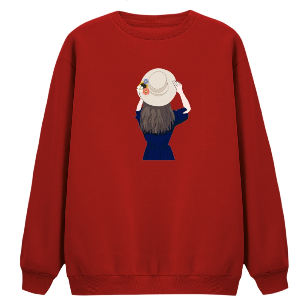 سویشرت زنانه مدل دختر کلاه دار