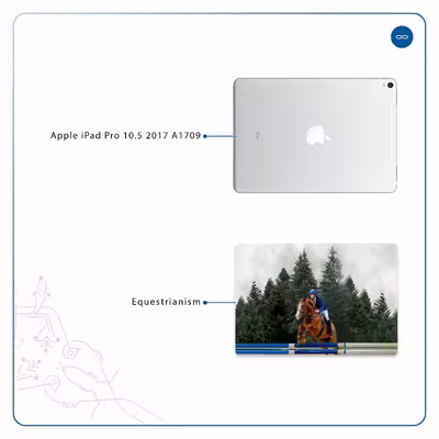 برچسب پوششی ماهوت مدل Equestrianism مناسب برای تبلت اپل iPad Pro 10.5 2017 A1709