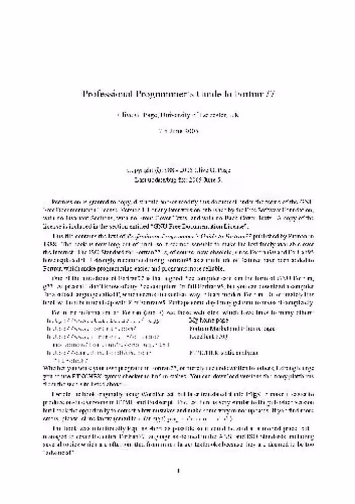 خرید و دانلود نسخه کامل کتاب Professional programmer's guide to Fortran 77