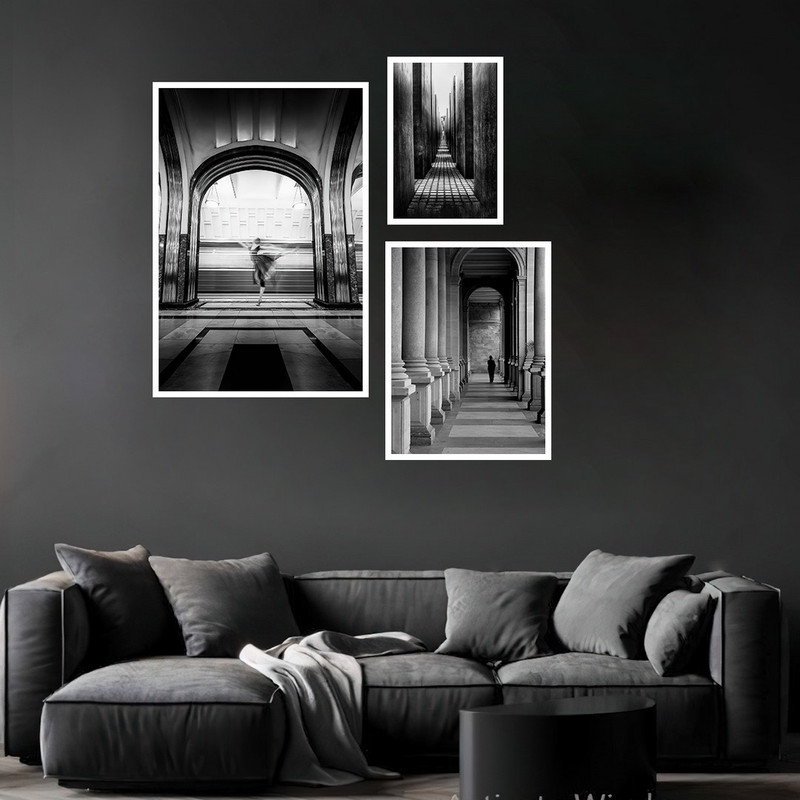 تابلو بکلیت طرح دکوراتیو بالرین و رقص باله مدل W-785 مجموعه 3 عددی | دنیای قاب