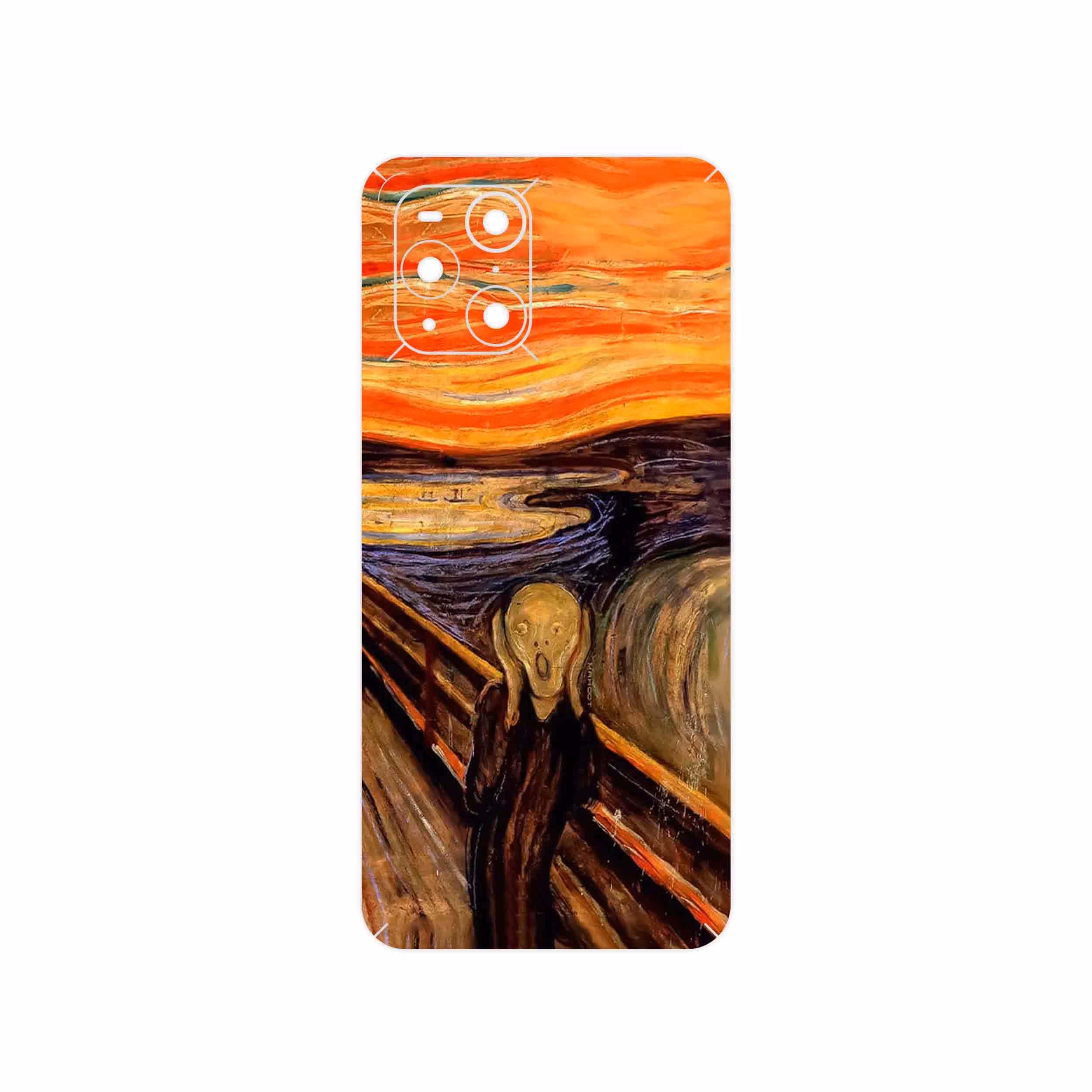 برچسب پوششی ماهوت مدل The Scream of Munch مناسب برای گوشی موبایل اپو Find X3 Pro
