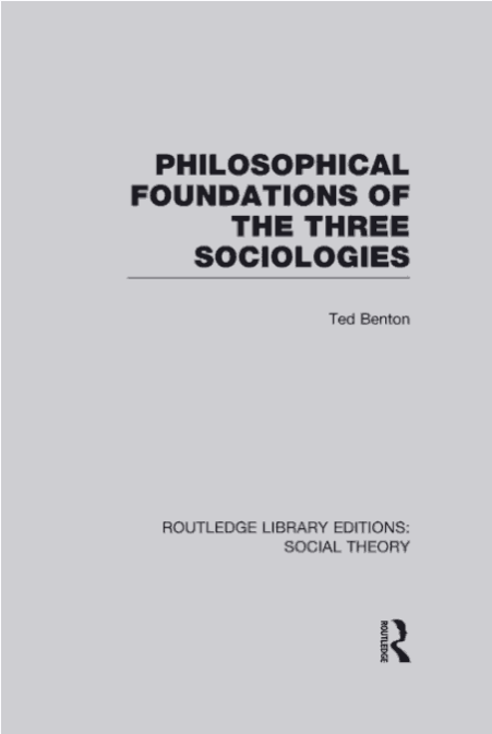 خرید و دانلود نسخه کامل کتاب PHILOSOPHICAL FOUNDATIONS OF THE THREE SOCIOLOGIES - PDF