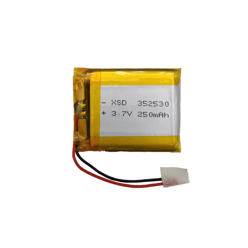 باتری لیتیوم پلیمر 3.7 ولت مدل 352530 ظرفیت 250 میلی آمپر