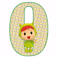 استند رومیزی تولد مدل عدد 0 طرح پوکویو کد 660