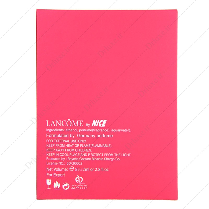 مشخصات، قیمت و خرید ادکلن ادوپرفیوم زنانه نایس مدل Lancome Miracle حجم 85 میلی لیتر - دکتر لوکس