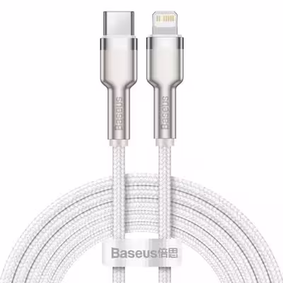 کابل تبدیل USB-C به لایتنینگ باسئوس مدل CATLJK 20W طول 2 متر