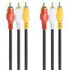 کابل تبدیل 3 جک RCA به 3 جک RCA آی سن مدل IE-C280 به طول 1.8 متر