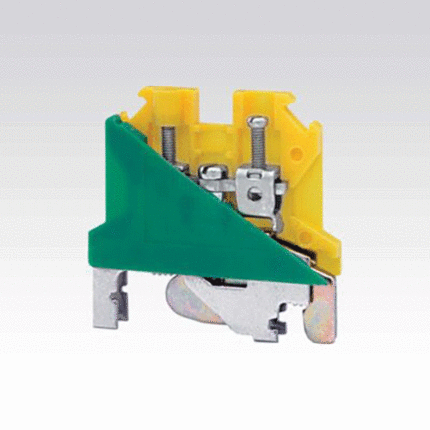 ترمینال ریلی سری پیچی ارت با پیچ اتصال به ریل سایز 2/5-