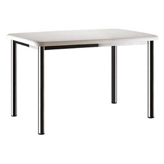 میز صفحه پلاستیکی مربع با پایه کروم 85*85 کد 546 نظری