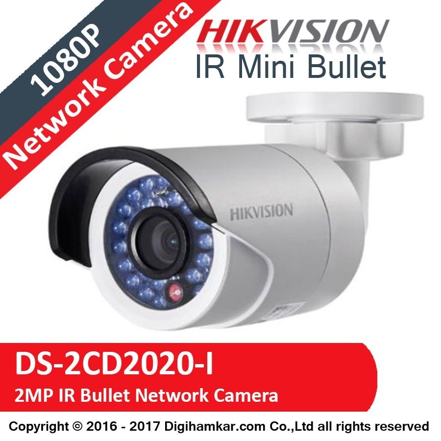 دوربین مداربسته تحت شبکه بولت هایک ویژن مدل DS-2CD2020F-I