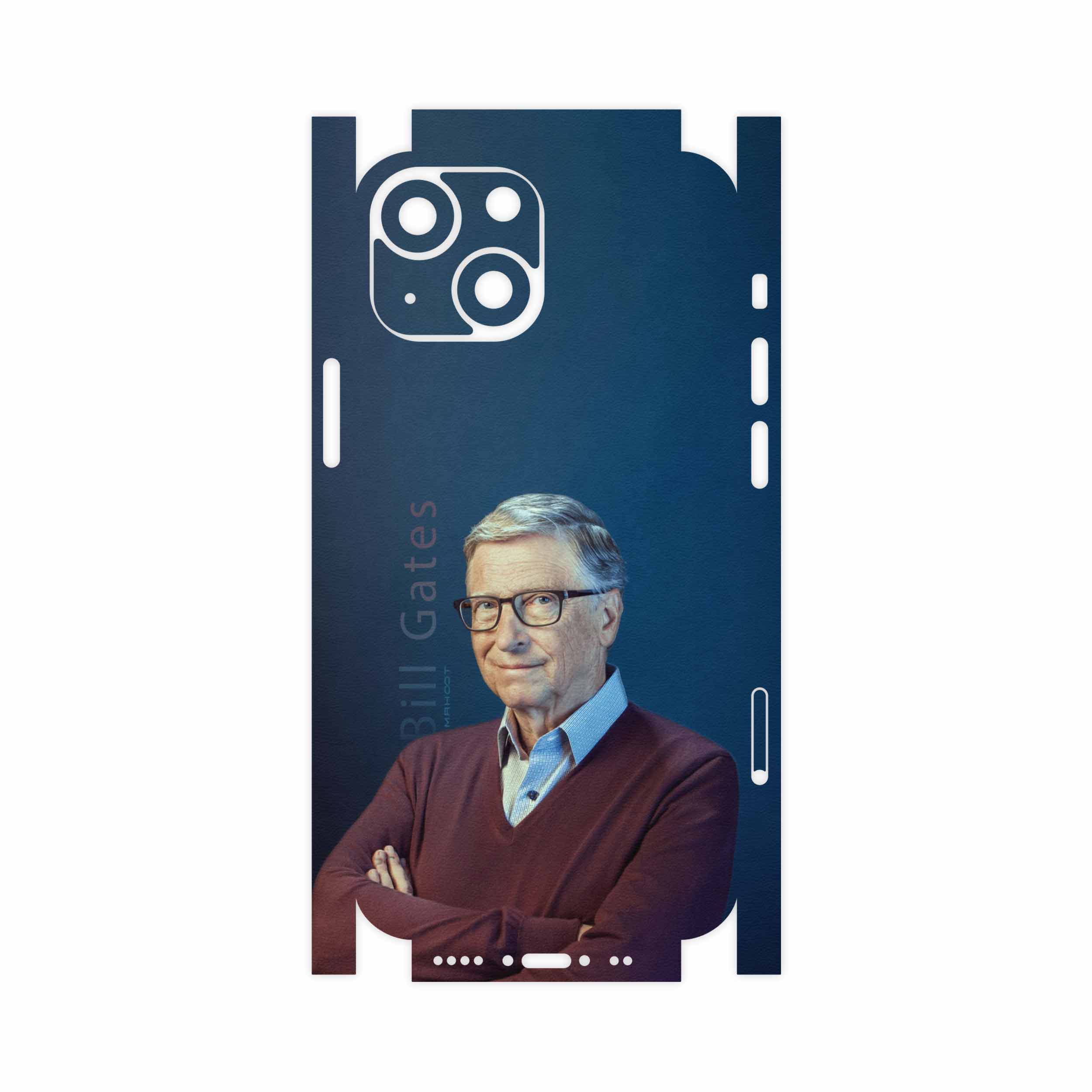 برچسب پوششی ماهوت مدل Bill-Gates-FullSkin مناسب برای گوشی موبایل اپل iPhone 13 Mini