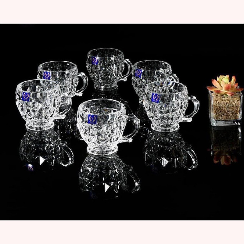 فنجان دسته دار  مدل آکوامارین شفاف و با کیفیت