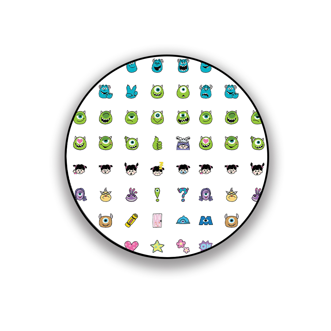 زیر لیوانی طرح فانتزی انیمیشن کارخانه هیولا ها 