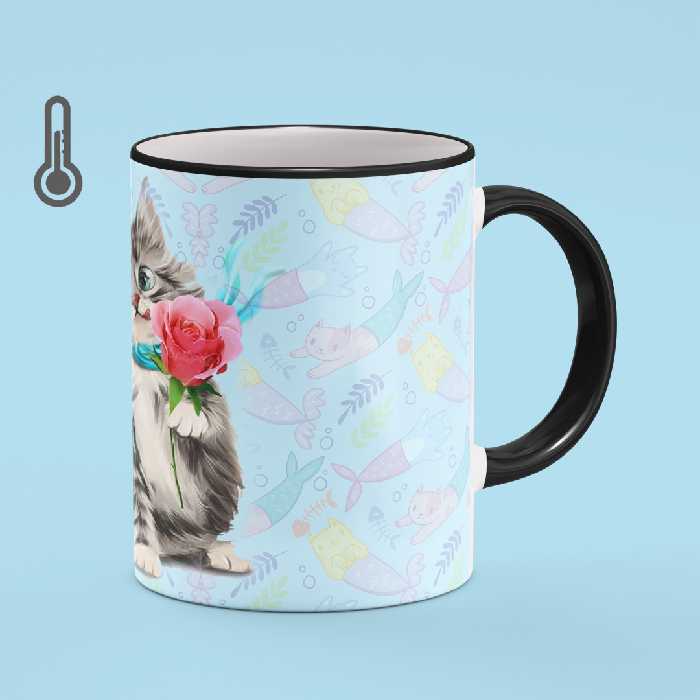 ماگ حرارتی بیگ ماگ مدل گربه کد5374